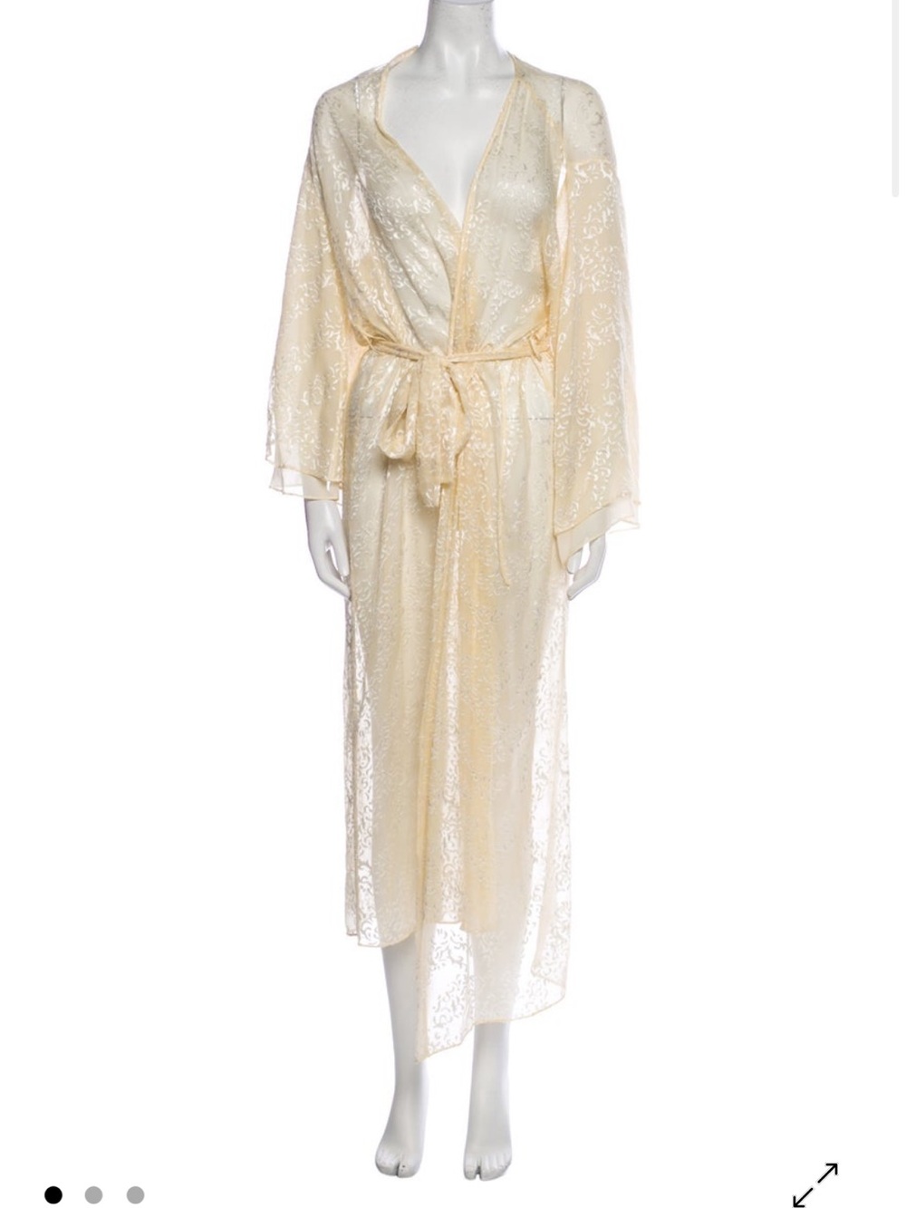 Valentino vintage lace bridal nightgown robe